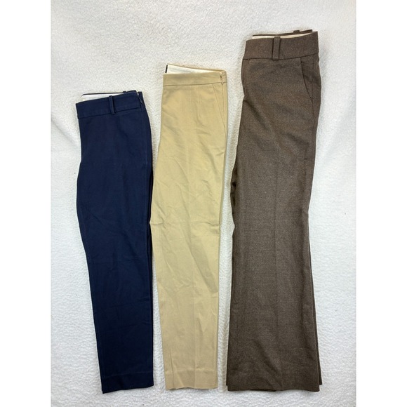 J.Crew‎ Martie Stretch Pants + Banana Republic Martin Fit Women's Size 2 Bundle - Picture 1 of 16